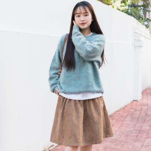 菜菜家花纱拉毛毛衣|绵羊毛+羊绒混纺，无缝一体，宽松版型，单穿叠搭都可 商品图5