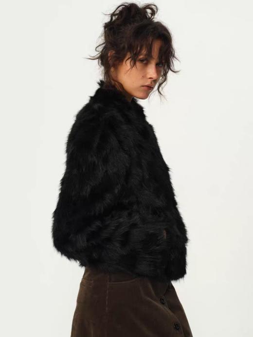 Evistub girls/E-5DWT1425/小湖羊卷毛环保皮草外套 商品图2