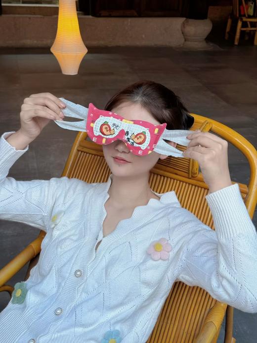 蔻蔻熊蒸汽眼罩叶黄素热敷贴缓解眼睛疲劳护眼贴学生睡眠遮光（图案随机5片1盒） 商品图0