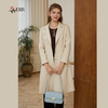司歌麂皮绒单排扣翻领风衣弹力中长款R921029X 商品缩略图1