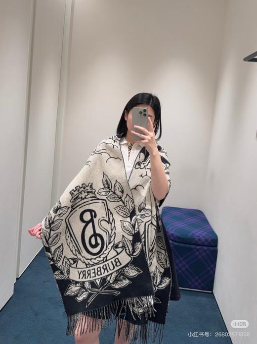 巴宝莉 新风暴骑士双面披肩  围巾（DSX） 商品图5