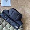 D121601男女同款简约拼色设计精典方格连帽棉服 商品缩略图10
