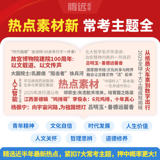 万唯2026高考作文热点素材作文辅导书冲刺必备提分技巧写作技法 商品图3