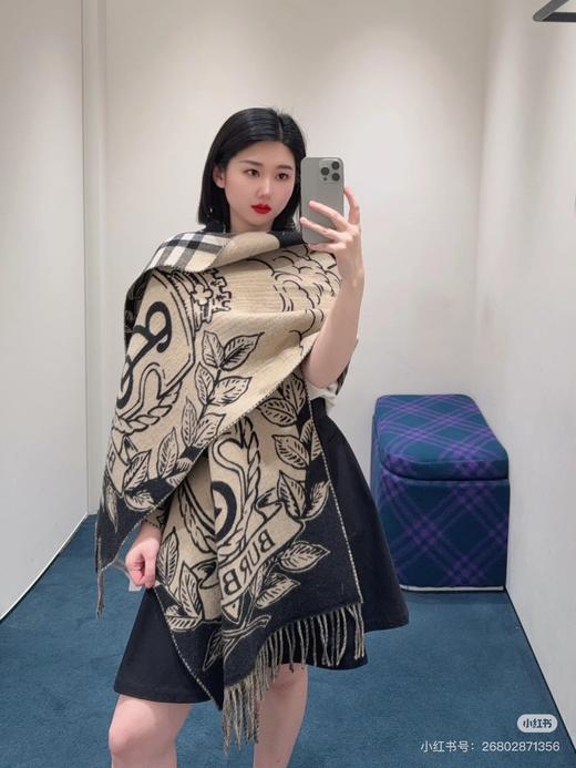 巴宝莉 新风暴骑士双面披肩  围巾（DSX） 商品图1