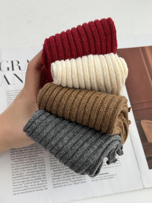 3双起拍❗秋冬穿搭点睛之笔【柠檬舒品lemonsox羊毛堆堆袜套】9.9💰一双❗时髦精都给我穿起来！添加绵羊毛➕腈纶成分，厚实保暖✅巨百搭！鲨鱼裤+雪地靴/运动鞋都好看 商品图1