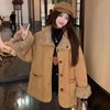 【温暖包裹❗️质感双面】复古麂皮羊羔毛两面穿机车外套2025加厚皮毛宽松落肩帅飒出街神器。jb 商品缩略图0