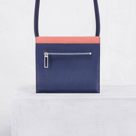 【Camille Fournet】湛蓝色牛皮扁平袋（小号）