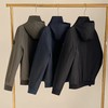 D121685男士新款连帽防风加厚保暖拉链棉服棉衣 商品缩略图1