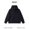 SDSA男士秋冬新款痞帅男装简约时尚绒毛图案提花斜拉链连帽卫衣 商品缩略图4