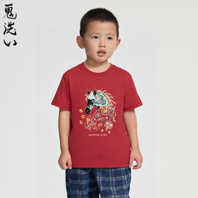 ONIARAI/鬼洗 26春季棒系列马年趣味达摩填充短袖男女童 NK840294
