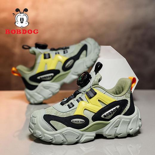 巴布豆男童运动鞋冬季新款皮面防水儿童防滑跑鞋小学生休闲鞋 商品图0