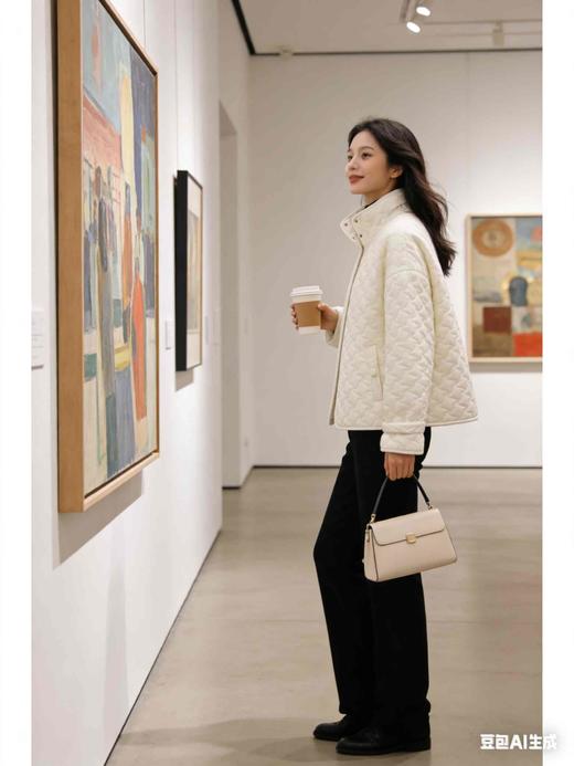 福利款，185元，485162袖襻轻便米白色棉袄，最后一件小码M号，体重110斤之内全部能穿 商品图8