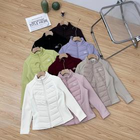 D121697新款前后拼接瘦腰羽绒90白鸭绒时尚百搭小蛮腰羽绒服