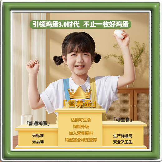 蛋益满满叶黄素可生食营养蛋10枚每箱 商品图1