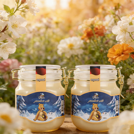 疯抢中！！【俄罗斯原瓶进口椴树蜂蜜】天然原始森林 色泽透亮奶白 口感香甜软糯 甜而不腻 1000g*2罐装 商品图9