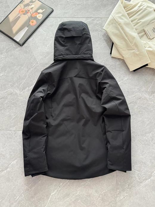 D121635冬季小树女士防风防泼水轻量连帽立领款羽绒服 商品图1