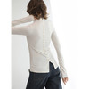 COCOBELLA两穿针织开衫女抗静电吸湿发热白色打底衫TS3215-2 商品缩略图2