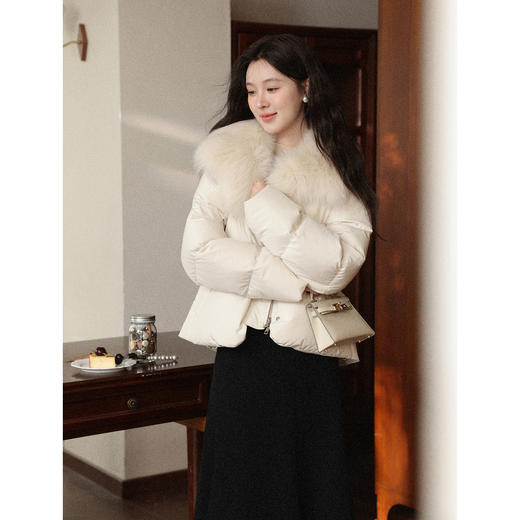 鹿向南【1220/20:00新品前1小时7折限量100件】杏色羽绒服 商品图1