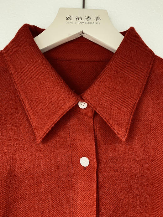 “冬日暖阳阳”氛围感100%羊毛衬衫 商品图4