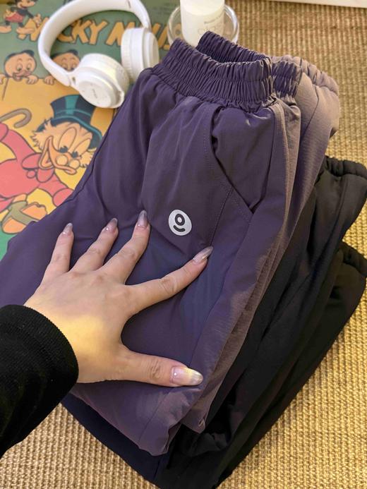 冬季羊羔绒棉裤！2025男童松紧腰舒适男女孩中大童运动裤女童保暖卫裤！ 商品图0