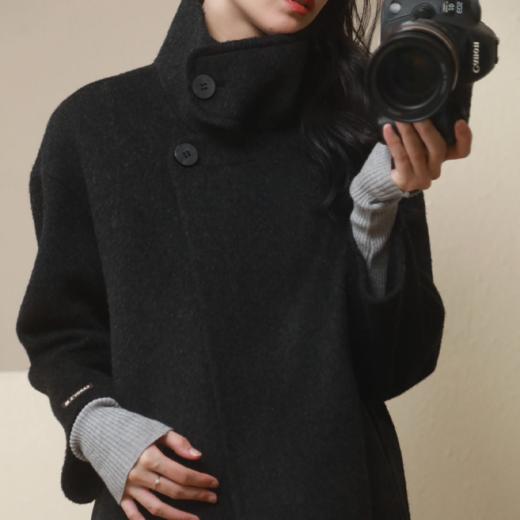 【*禾同款】SUSX独家定制款牦牛绒羊毛大衣B078812（下单3-7天发货） 商品图4