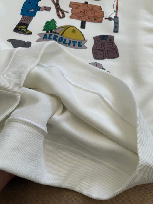 D121624后背多标识印花加绒圆领长袖卫衣男女同款 商品图7