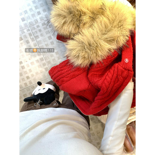 <曾小咸推荐>现货秒杀 ！微信超特价！韩系毛领连帽毛衣 日常279.99 立减120 秒杀159.99！！ 商品图4