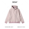 SDSA男士秋冬新款痞帅男装韩版撞色斜纹按扣立领连帽卫衣百搭时尚 商品缩略图0