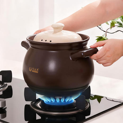 【陶煲王深巧团圆煲】陶瓷煲汤砂锅家用煤气灶专用大容量耐高温干烧不裂 商品图8