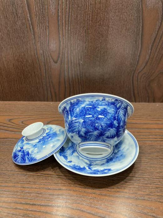 青花山水盖碗 商品图1