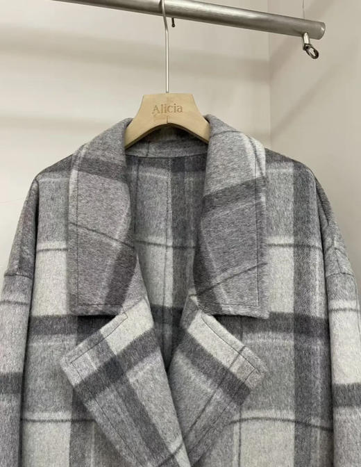 原单纯手工羊绒羊毛大衣 商品图5