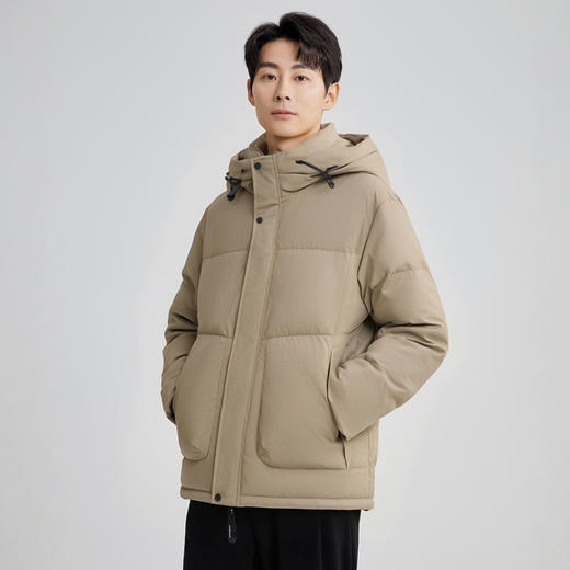 【门店同款&鸭绒】圣得西2025年冬季男士羽绒服温暖时尚连帽外套 商品图2