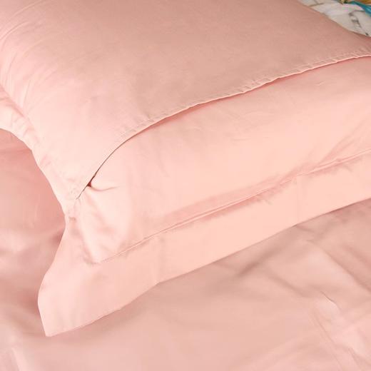 帝豪高密度纯棉素色绣花床笠四件套-香草粉【A35】 商品图4