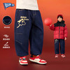 Bluem男童裤子牛仔裤加绒冬装儿童马年拜年服女童保暖宽松长裤【2601年服专场】 商品缩略图3