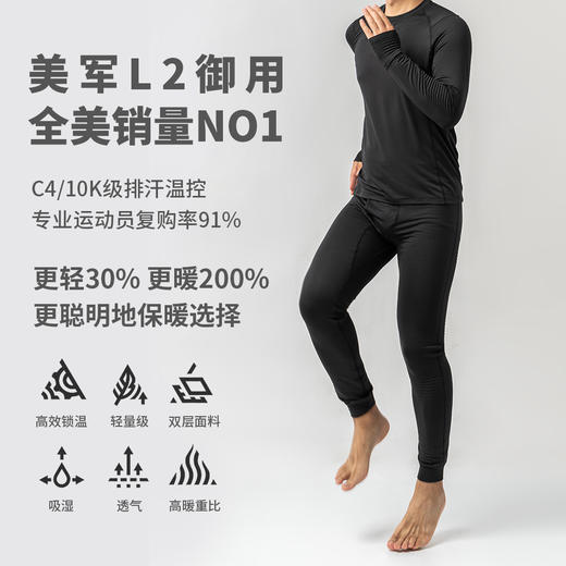 （爆款速干）PG微格绒C4级速干排汗秋冬男士保暖内衣套装保暖裤 商品图1