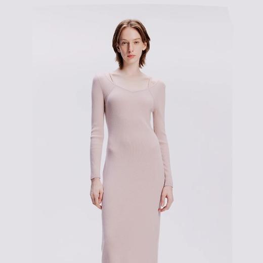 【JASON WU】秋冬新款羊毛修身百搭大V领长袖针织毛衫裙子打底连衣裙 商品图0