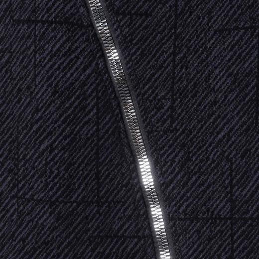 SDSA男士秋冬新款痞帅男装潮牌绒毛线条斜拉链连帽卫衣外套时尚 商品图2