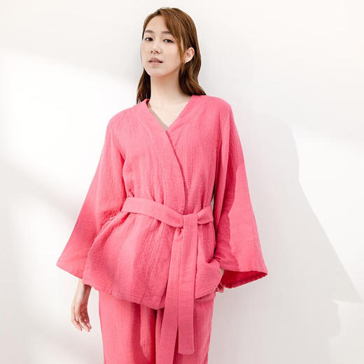 内野XS 时光全棉纱布家居服套装女款 100%全棉-四季款 商品图3