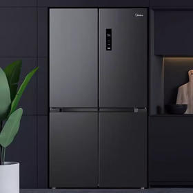 美的 479升 十字四开门 变频无霜 独立循环储鲜 PT净味 变频一级 浮光面板 BCD-479WSPM(Q)碳灰-浮光