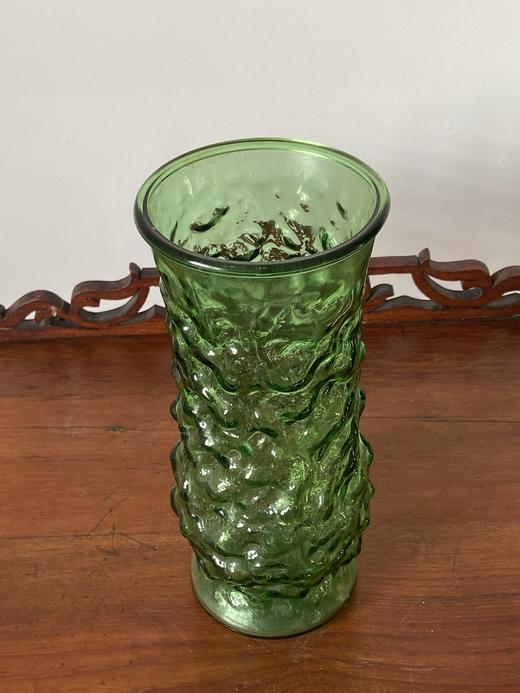  【苏州】美国中古1950s祖母绿老玻璃花瓶 商品图5