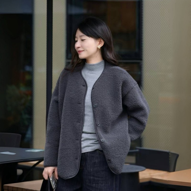 Beau Muse羊毛蚕丝摇粒绒外套|高克重加绒加厚，防风保暖，叠穿神器