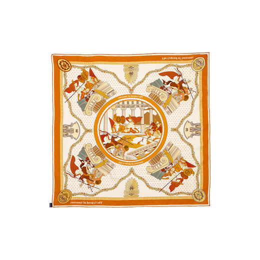 大英博物馆 古希腊系列 雅典娜战神 重磅真丝丝巾 商品图4