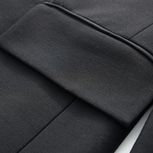 (秋冬新品)【JASON WU】25年新款长袖精纺羊毛修身撞色毛边西装 商品图4