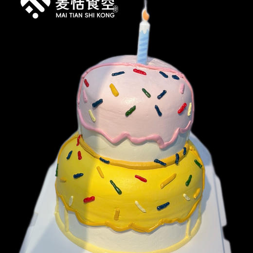 双层章鱼哥蛋糕（蜡烛颜色随机，提前1天预订）需自提 商品图0