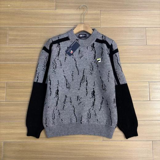 D121644时尚百搭立体绗缝纹理男士圆领针织衫毛衣 商品图5