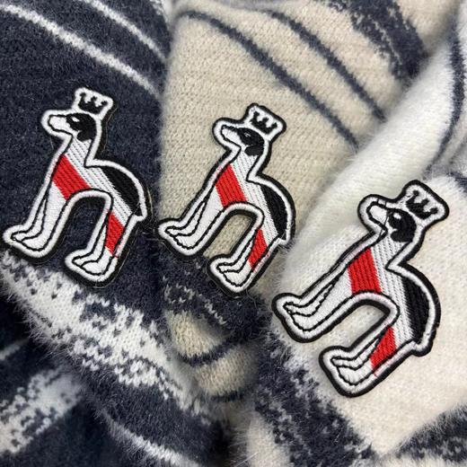 D121645秋冬款百搭内里男士条纹圆领针织毛衣 商品图2