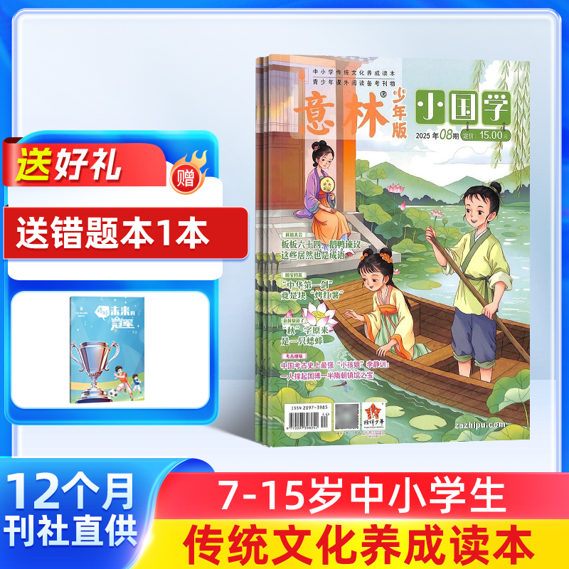 意林小国学 1年共12期 中考阅读作文指导宝库、中小学图书馆装备推荐期刊
