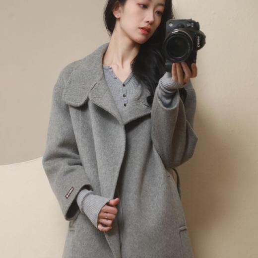 【*禾同款】SUSX独家定制款牦牛绒羊毛大衣B078812（下单3-7天发货） 商品图3