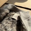 D121675荆刺绞花立领毛衣座山雕保暖外套开衫 商品缩略图9