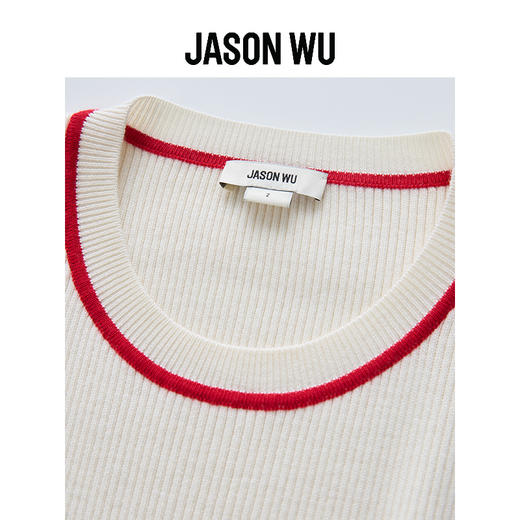 【JASON WU】秋冬新款后背镂空含羊毛上衣针织套头衫女 商品图4